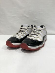 【NIKE】Jordan 11 Retro Low IE Black Cement ジョーダン 11 レトロ ロー スニーカー レッド ホワイト ブラック 27.5 AV2187-160 ts202308