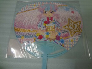 うちわ　アイカツスターズ　花園きらら　オフィシャルショップ