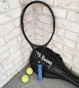 美品ウィルソン Wilson HIGH BEAM SERIES Quality テニスラケット PWS グリップサイズ1 約330g　ケースはおまけでお付けします。