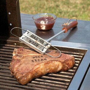 バーベキュー BBQ ステーキ 肉 焼印 刻印 文字 変更 可能　アウトドア　DIY