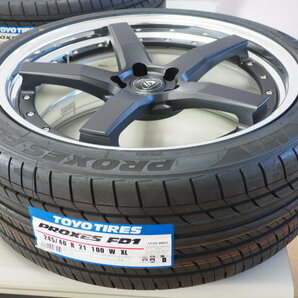 新品タイヤ＆ホイール4本セット KUHL VERZ 21インチ TOYO PROXES FD1 245/40R21 8.5J +39 トヨタ レクサス ハリアー等  の画像3