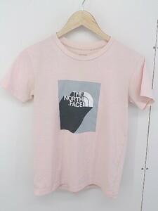 ◇ THE NORTH FACE ザ ノース フェイス NTW31942 ロゴ 半袖 Tシャツ カットソー サイズS ピンク レディース