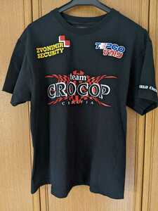 ミルコクロコップ 半袖Tシャツ　Sサイズ　黒色　ブラック　team CROCOP クロアチア　即決