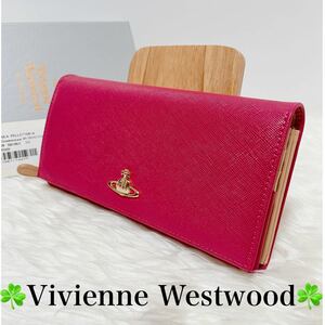 Vivienne Westwood ヴィヴィアンウエストウッド レディース財布 長財布　ピーチ　未使用品