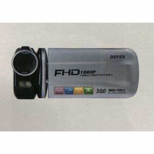 新品★DEFiER ビデオカメラ FULL HDデジタルムービーカメラ DF-VCAMSV シルバー
