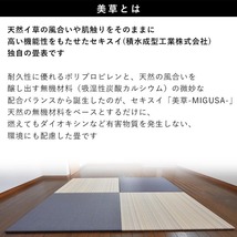 置き畳 畳 たたみ 日本製 琉球畳 リノベーション 模様替え おしゃれ 和風 60cm×60cm 厚さ2cm 1枚 グリーン_画像2