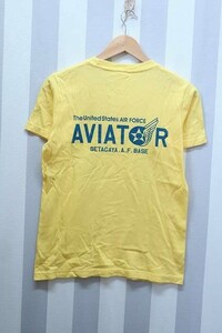 2-1674A/世田谷ベース US AIR FORCE AVIATOR 半袖Tシャツ アヴィエーター 送料200円