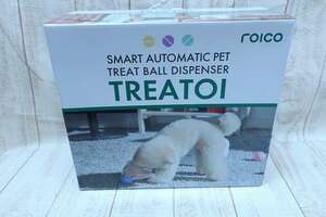 6-9992/未使用品 ROICO TREATOI ペット用タイマー付ディスペンサー 自動給餌器 おもちゃ