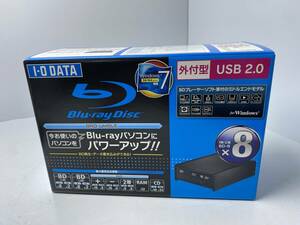 ★I・O DATA BRD-UH8LE★外付型 USB2.0 ブルーレイディスクドライブ Windows7対応【未開封品/現状品/保管品】