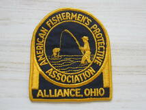 ビンテージ オハイオ州 フィッシャーマン AMERICAN FISHERMENS PROTECTIVE ASSOCIATION ワッペン/バス釣り 海釣り ベスト キャップ 15_画像3