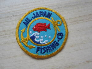 オールジャパン ALL JAPAN FISHING CB フィッシング 海 魚 ワッペン/釣り 名釣会 バス釣り タックル 海釣り ベスト キャップ バッグ 16