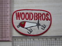 ウッドブロス WOOD BROOS ルアー ワッペン/釣り バス釣り タックル 海釣り ベスト キャップ バッグ カスタム ビンテージ 16_画像9