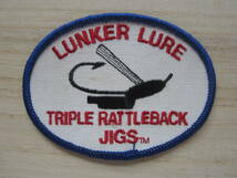 LUNKER LURE ランカ―ルアー TRIPLE RATTLEBACK JIGS フライフィッシング ワッペン/バス釣り タックル ベスト キャップ バッグ 18_画像3