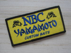 ビンテージ NBC Gary YAMAMOTO ゲーリーヤマモト イエロー ワッペン/釣り バス釣り 海釣り ベスト キャップ バッグ カスタム 18