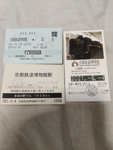 京都鉄道博物館 入館券セット