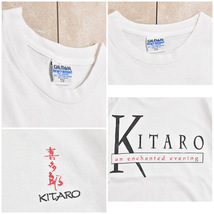 90s KITARO music T-shirtメンズ XL相当 90s 喜太郎 天空への響き ミュージック Tシャツ ニューエイジ バンドT 音モノ_画像4