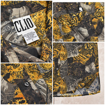 90s CLIO leopard pattern silk 2pieccメンズ M相当 ユニセックスサイズ 90s ヒョウ柄 シルク セットアップ 総_画像8