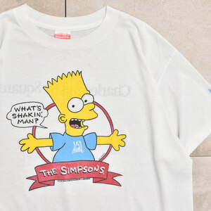 90s USA SIMPSONS T-shirtメンズ XLサイズ 90s アメリカ製 シンプソンズ バート プリント Tシャツ 21フォックス 半袖