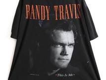 90s 大きいサイズ XL ★ ランディ トラビス This is Me プリント 半袖 Tシャツ ( メンズ ) 古着 90年代 RANDY TRAVIS カントリー ONEITA 黒_画像3