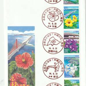 ＦＤＣ ２００２年  沖縄の花  ５０円５貼  ＪＰＡの画像1