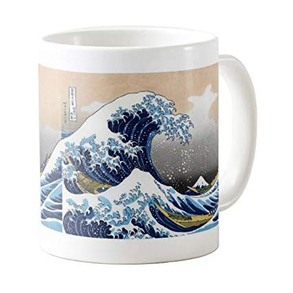 葛飾北斎、富嶽三十六景『 神奈川沖浪裏 』のマグカップ