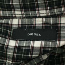 DIESEL ディーゼル 春夏 半袖 ロゴビット★ チェック シャツ Sz.S　メンズ カジュアル　C2T05266_6#A_画像6