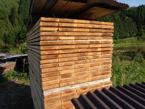 杉板 一等 自然乾燥荒材 2M×30mm厚×180mm幅 5枚組
