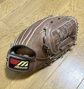 [MIZUNO] 当時物 旧ロゴ ZEPHYR μ 軟式 PROFESSIONAL MODEL FOR ALL ROUND レザーグローブ プロフェッショナル ゼファー 牛革 ビンテージ