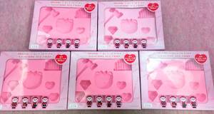 送710円～ 大量! クランク「KRUNK × BLACK PINK」シリコンアイストレイ 5個 セット　キッチン 小物 ヒップホップ 氷 アイスクリーム 創作