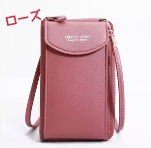 ローズ ミニショルダーバッグ ショルダーバッグ 斜め掛け ミニバッグ スマホポーチ スマホケース