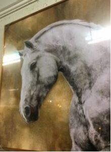 . moving feeling overflow horse. . hose. . background Gold color silver color hose. . silver color horse. .