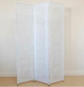  explanatory note careful reading please French Country style white iron screen 3 ream type white iron partition 