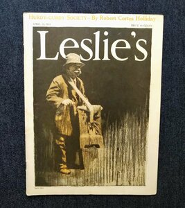 100年前 Leslie's Weekly 1922年 フランク・レスリー 挿絵新聞 Robert Cortes Holliday/Walter Jack Duncan/Montrose Jonas Moses 恐竜