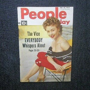 1954年 People Today magazine 洋書 ミッツィ・ゲイナー Mitzi Gaynor ピンナップガール Maria Martel ファッション・フォトグラファー