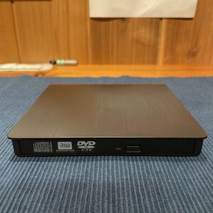★外付けDVDドライブ 書き込み専用 ブラック 新古品 送料込み! Windows Mac 対応 USB3.0 薄型 高速 アダプタ不要