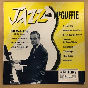 【HMV渋谷】BILL McGUFFIE / JAZZ WITH McGUFFIE (PHILIPS/BBR8054) UK-ORIGINAL/10インチ/FLAT/名盤☆
