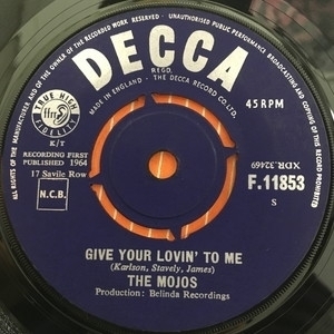 【HMV渋谷】MOJOS/GIVE YOUR LOVIN' TO ME/EVERYTHING'S AL' RIGHT(F11853)