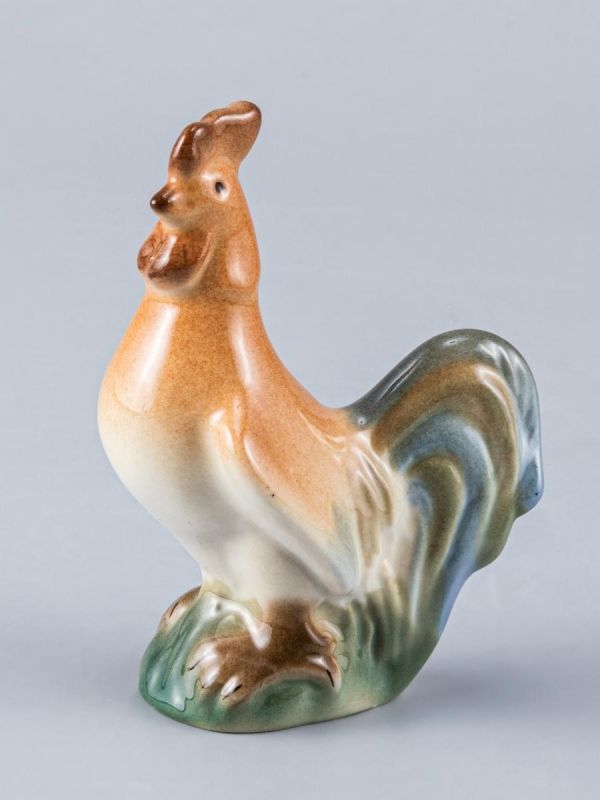 [Russian famous porcelain] [#IPM0161](0)◆[Free shipping] Imperial porcelain figurine rooster made of ceramic (height 9cm) A classy gift, handmade works, interior, miscellaneous goods, ornament, object