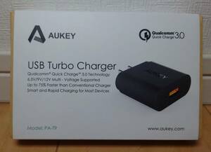 AUKEY USB充電器 PA-T9 ブラック QC3.0対応