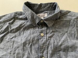 ■GAP■新品■Ｌサイズ■クールビズに■デニムカラー■デニムブルー■正規店■1-1