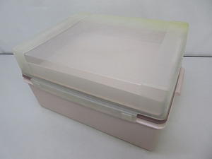 *sr0046 tapper wear deep super case 31L pink series storage case clothes case storage Western-style clothes Tupperware plastic *