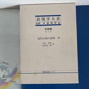 表現学大系 各論篇 第12巻 近代小説の表現 4 1991/11/1 永尾 章曹 (著), 河村 清一郎 (著) 　ハードカバー製本