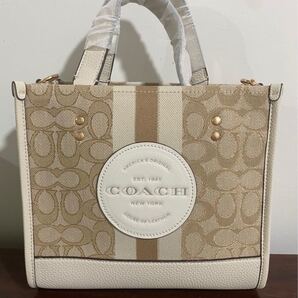 COACH トートバッグ ライトカーキ