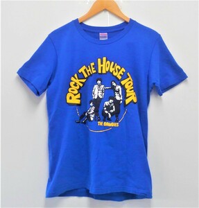 【中古品】 THE BAWDIES　Tシャツ Lサイズ ロイヤルブルー ROCK THE HOUSE TOUR 2015 【086-200514-DS-22-IZU】