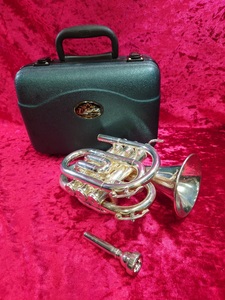 【現状品】J.Michael　Pocket Trumpet　ポケットトランペット　B♭管　TR-400PSL　管楽器　トランペット【113-220628-UM-1-TAG】