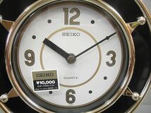 【NG031】未使用 SEIKO セイコー クオーツ クロック 振り子 回転飾りつき 置時計 振り子時計 インテリア レトロ_画像3