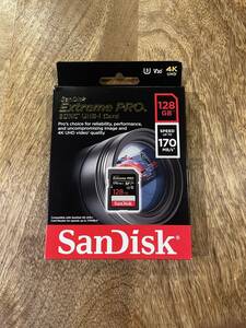 SanDisk 128GB Extreme PRO UHS-I SDXC 170MB/s 未開封　送料込