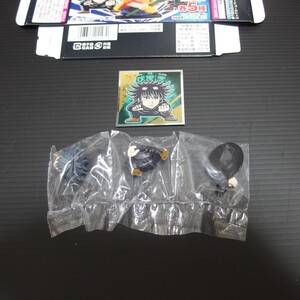 ビックリマンチョコ 呪術廻戦マンチョコ 海洋堂 KAIYODO 伏黒シール、フィギュアセット