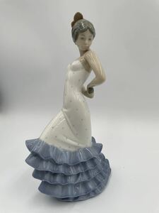 リヤドロ LLADRO リアドロ NAO BY レディー フラメンコ ダンサー ブルー ホワイト 陶器 置き物 スペイン製