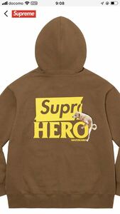 Lサイズ Supreme ANTIHERO Hooded Sweatshirt brown シュプリーム フーディー スウェットHOODIE ANTI HERO 茶色